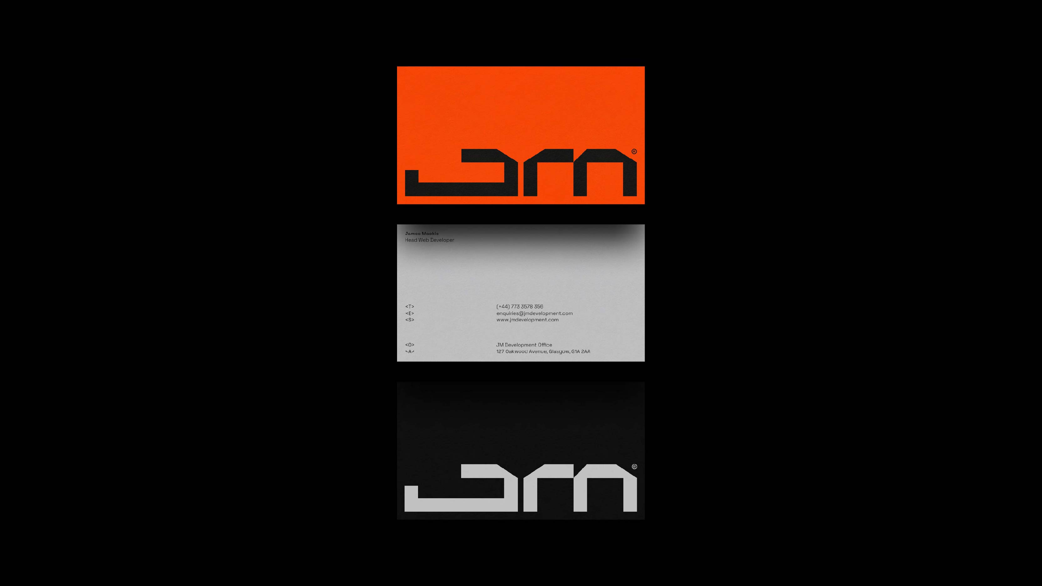 Brand Identity - Business card designs for web developer