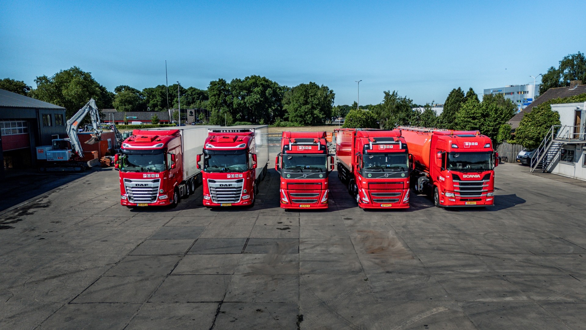 Wagenpark van Post Handel en Transport