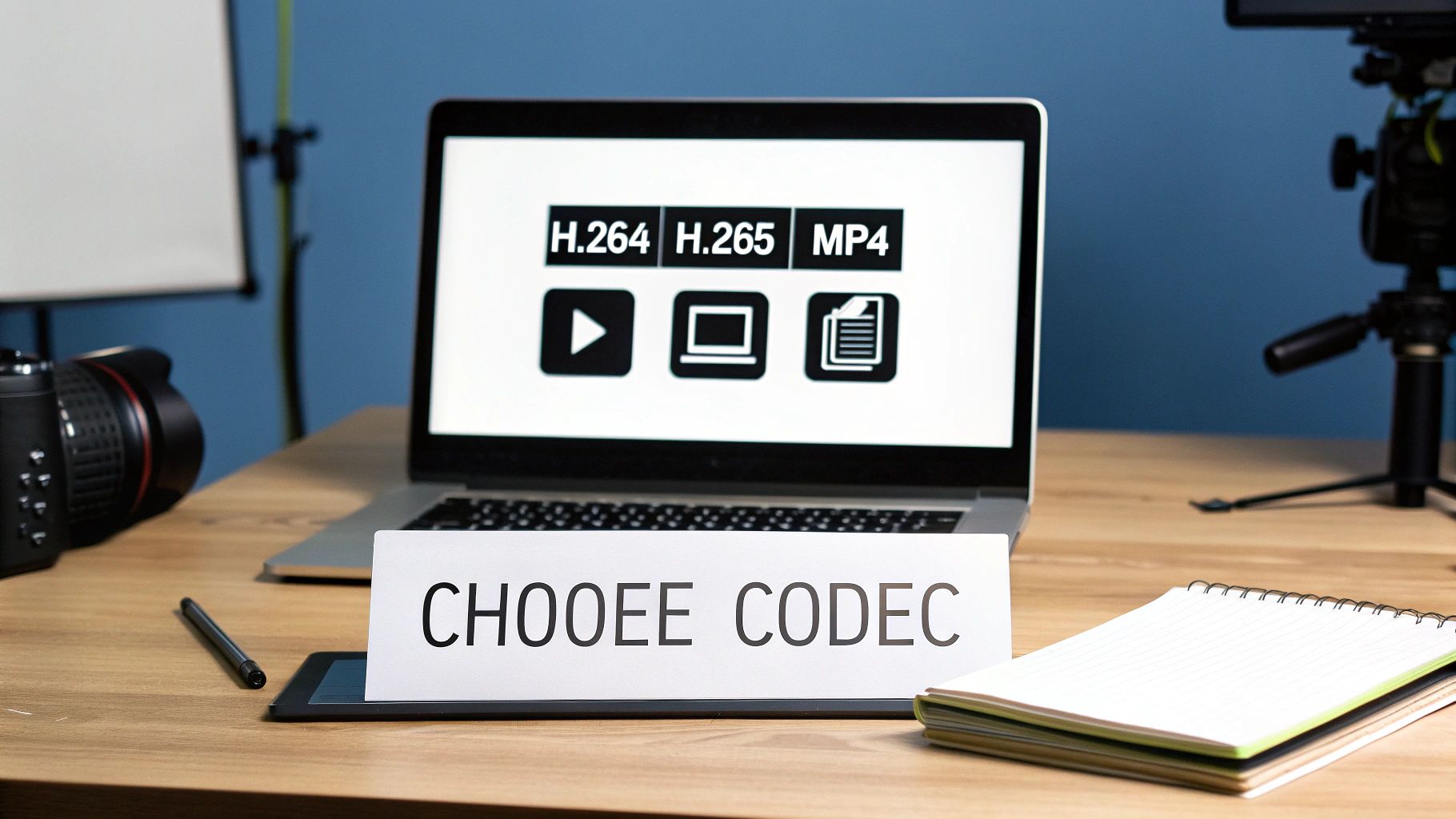 A visual representation of different video codecs and containers interacting.