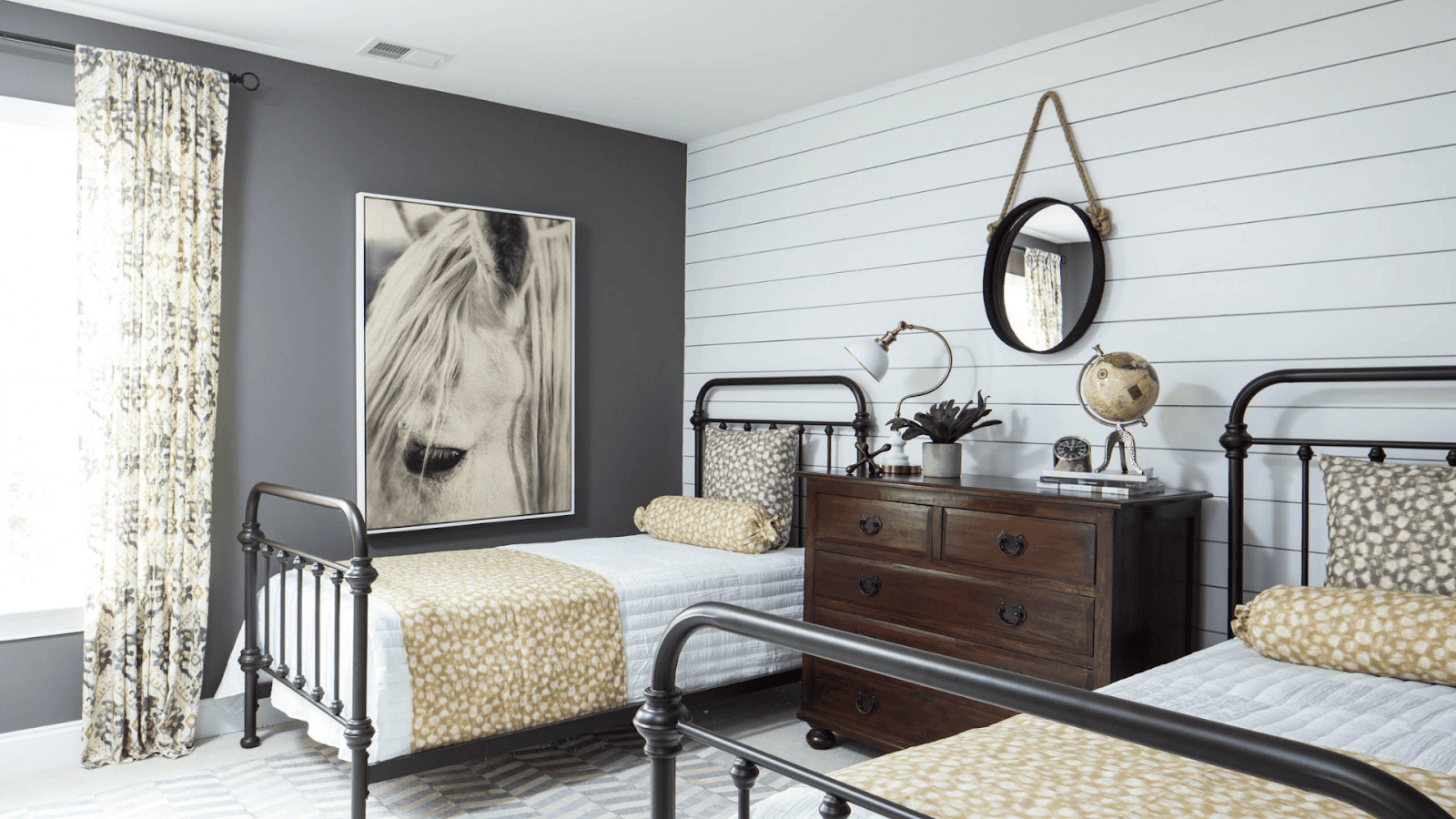 Farmhouse Industrial Guest Room