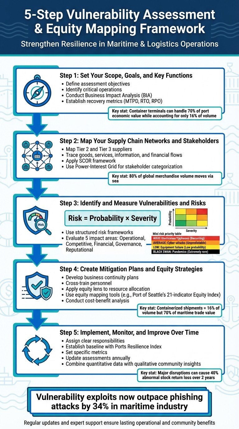 5-Step Vulnerability Assessment and Equity Mapping Process for Maritime Companies