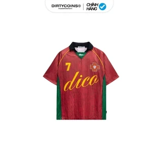 DirtyCoins Seven Red Green Soccer Jersey
