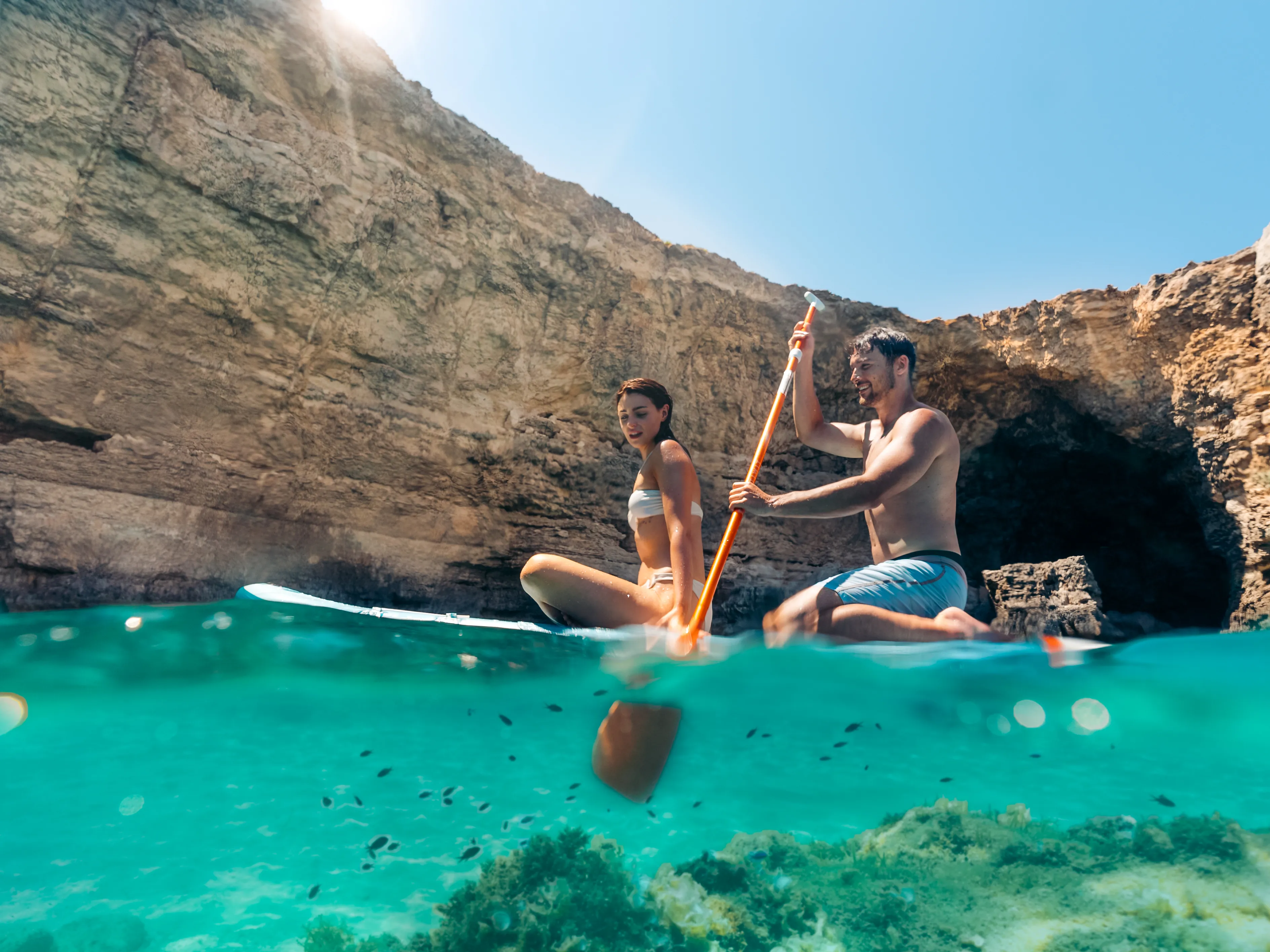 Man wearing VR glasses