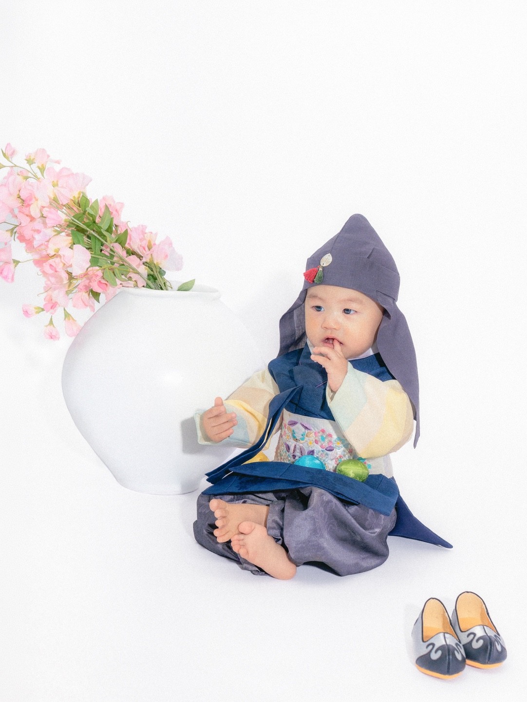 수원 행궁동 아기사진 후기 | 채운사진관의 달항아리 돌사진