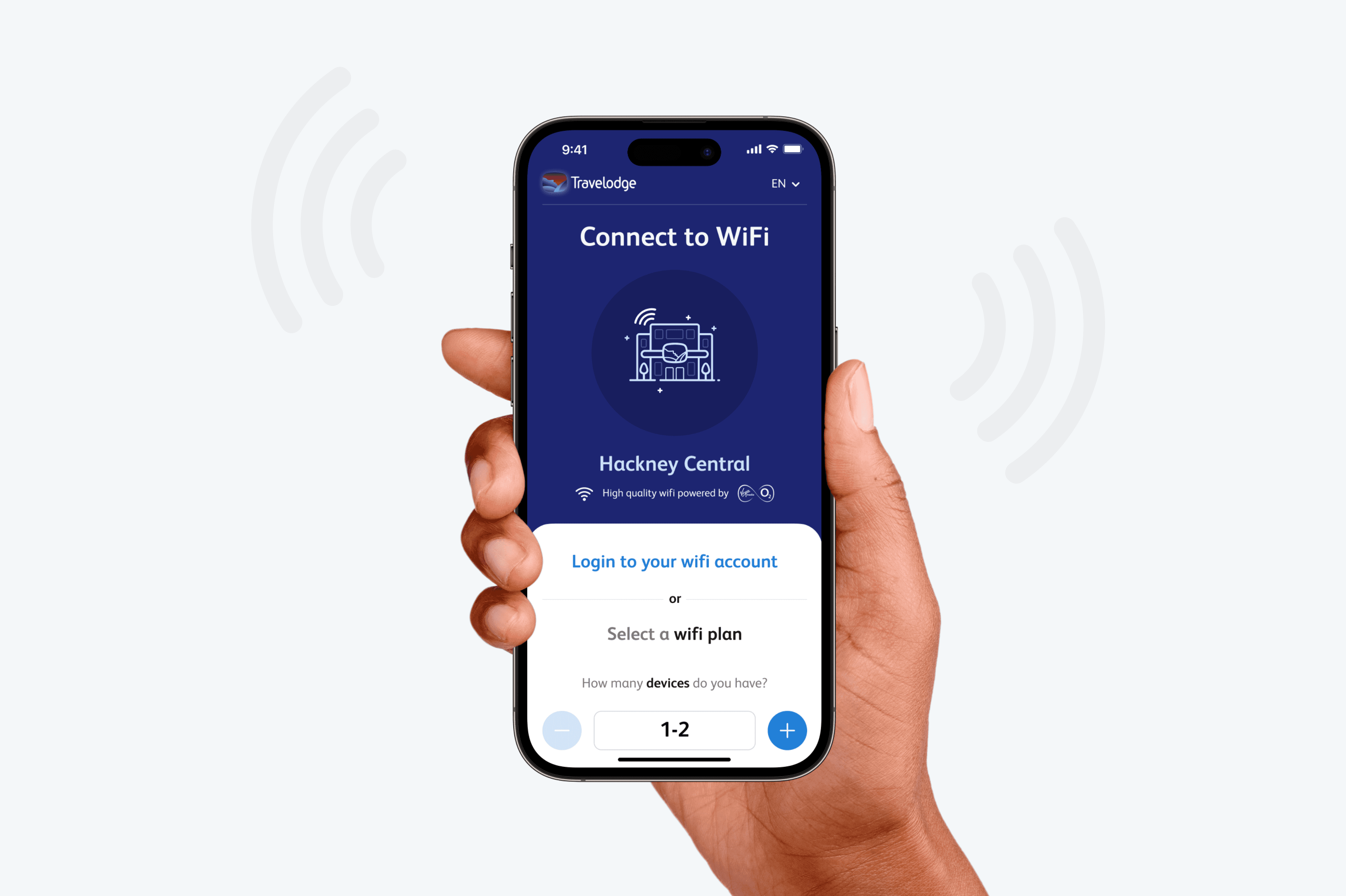 Traveloge Login Screen