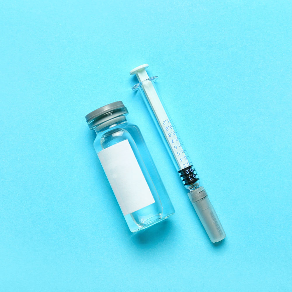 Vial and syringe