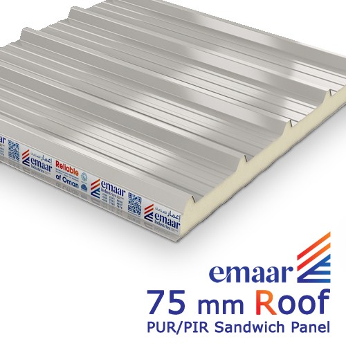 75mm Roof PU & PIR Sndwich Panel