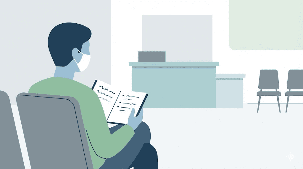 Patient preparing notes before doctor appointment about GLP-1 medication options