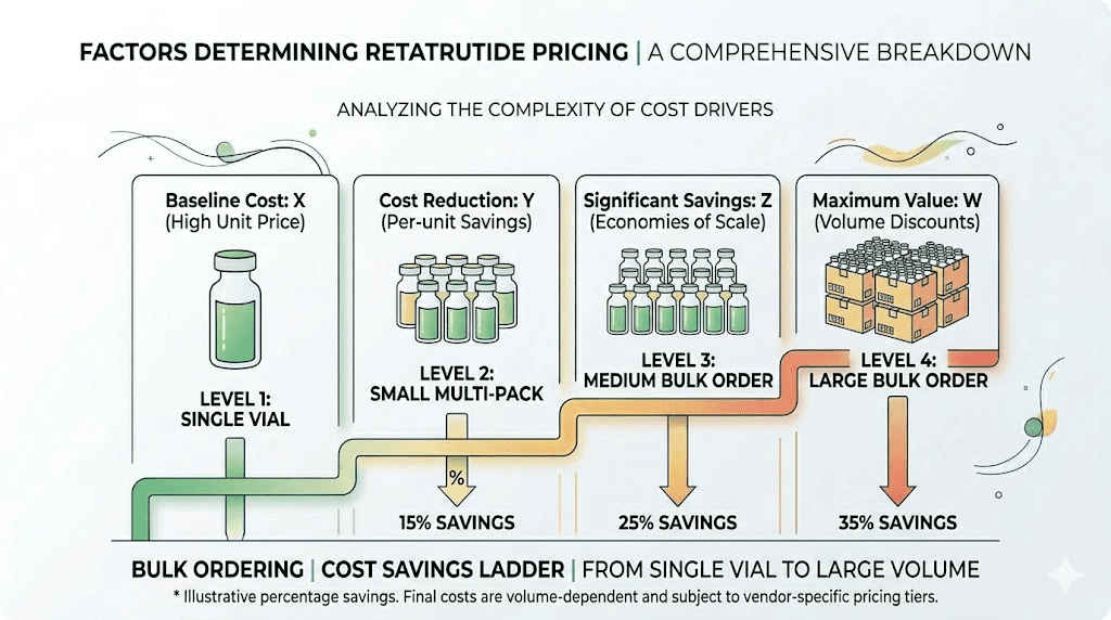 Retatrutide bulk purchasing cost savings comparison