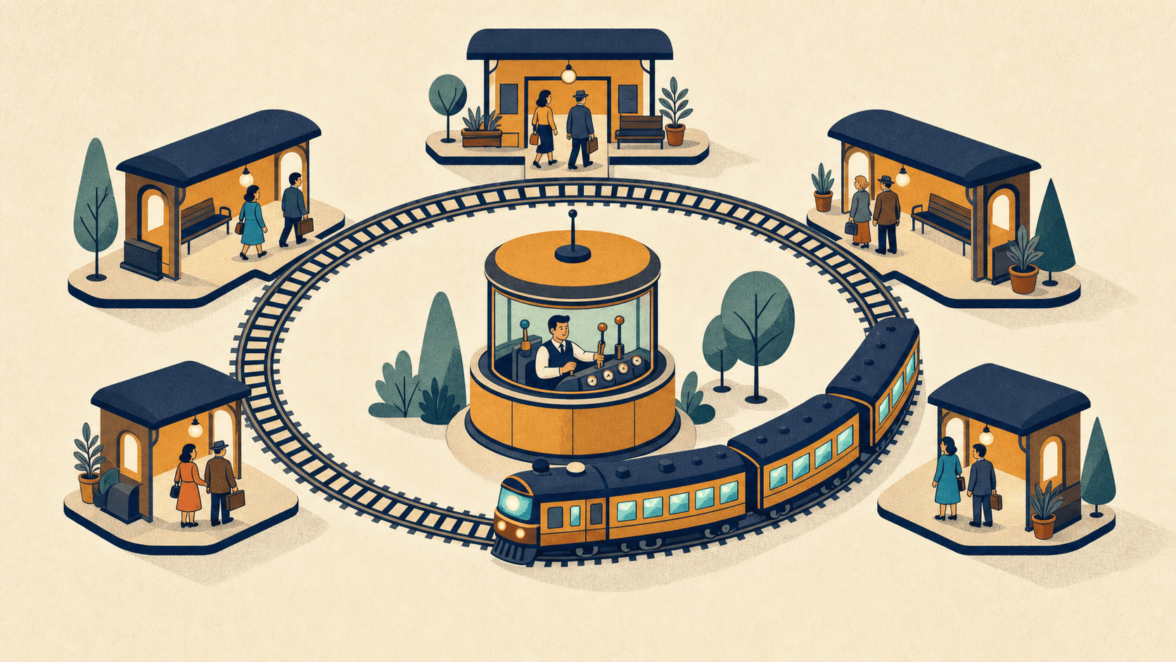 Illustration of a customer lifecycle management framework for banks with four phases