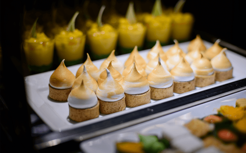 Elegant fine dining presentation from Copper Events luxury catering service