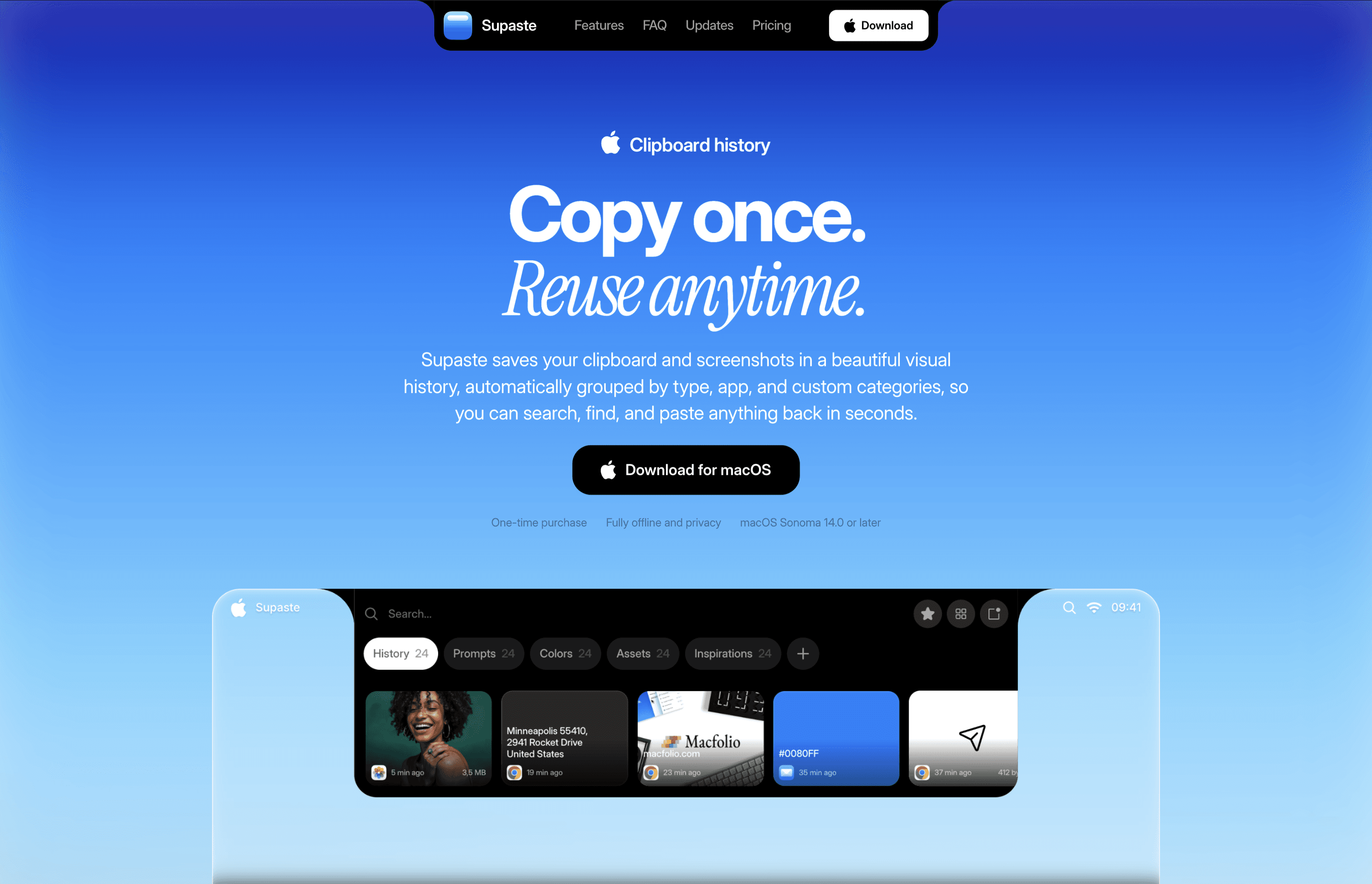 Website showcase preview made in Framer
