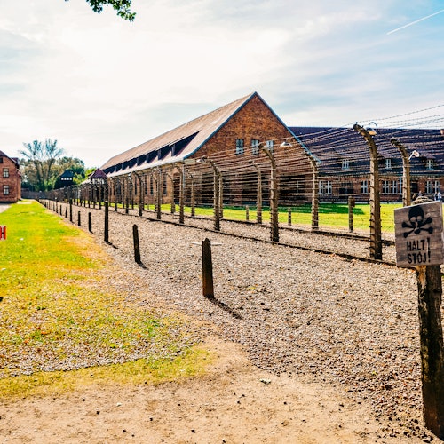 A fence at Auschwitz camp I