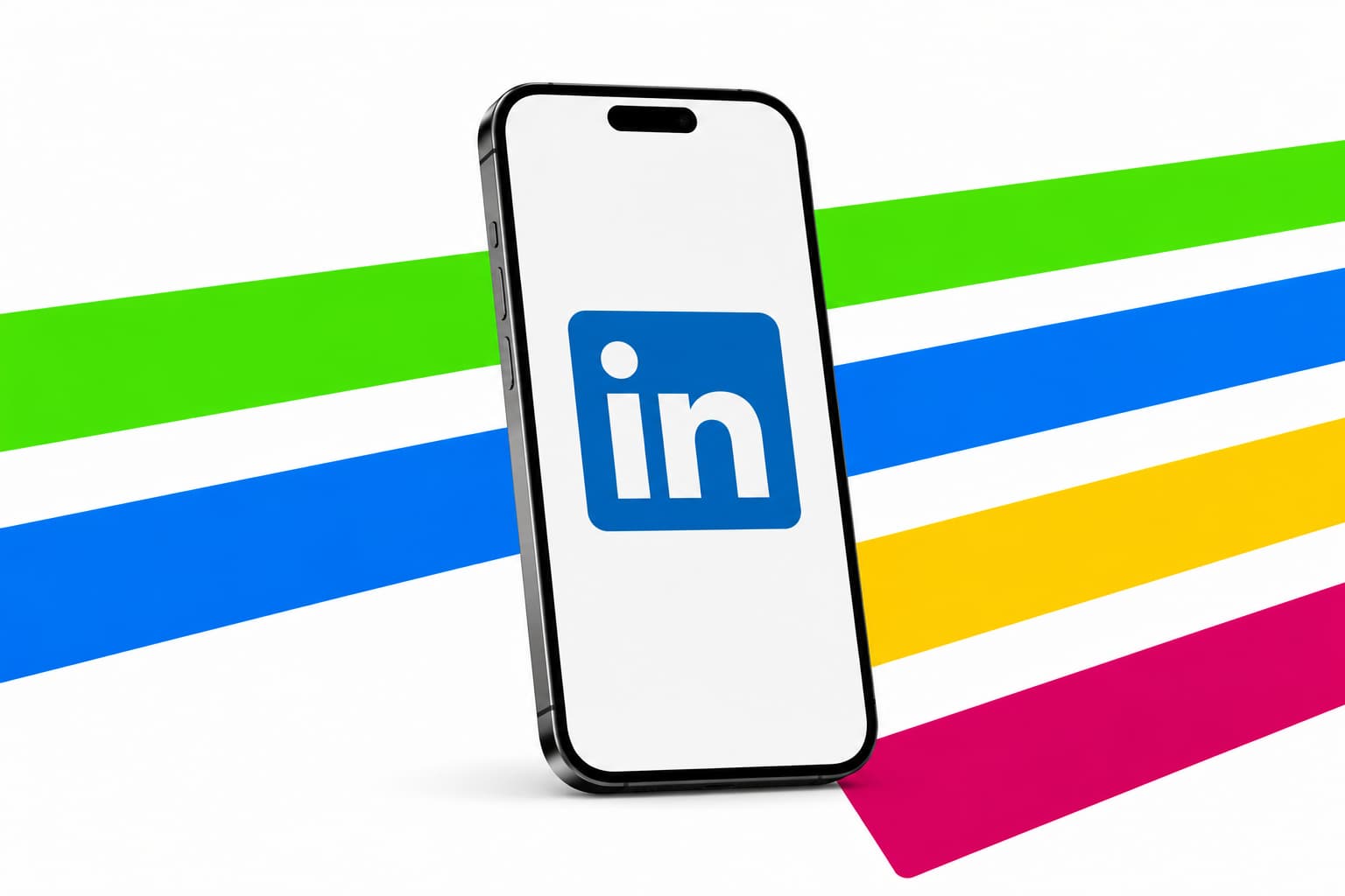 Grafische Darstellung zur LinkedIn Betreuung und B2B Social Media Strategie mit Zielgruppenoptimierung, Expertenpositionierung, Personal Branding und Leadgenerierung.