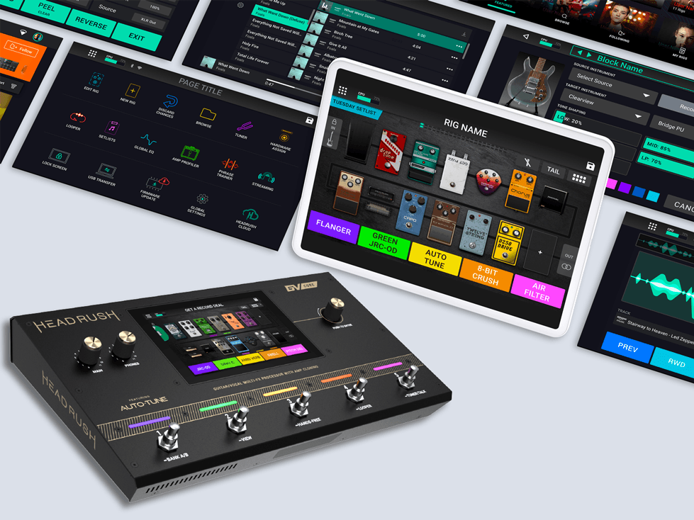 HeadRush touch screen 