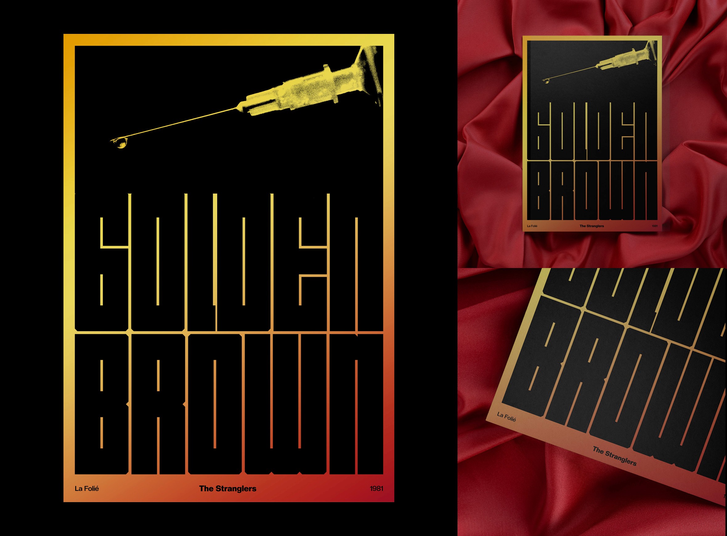 Golden Brown Stranglers Minimalist Poster