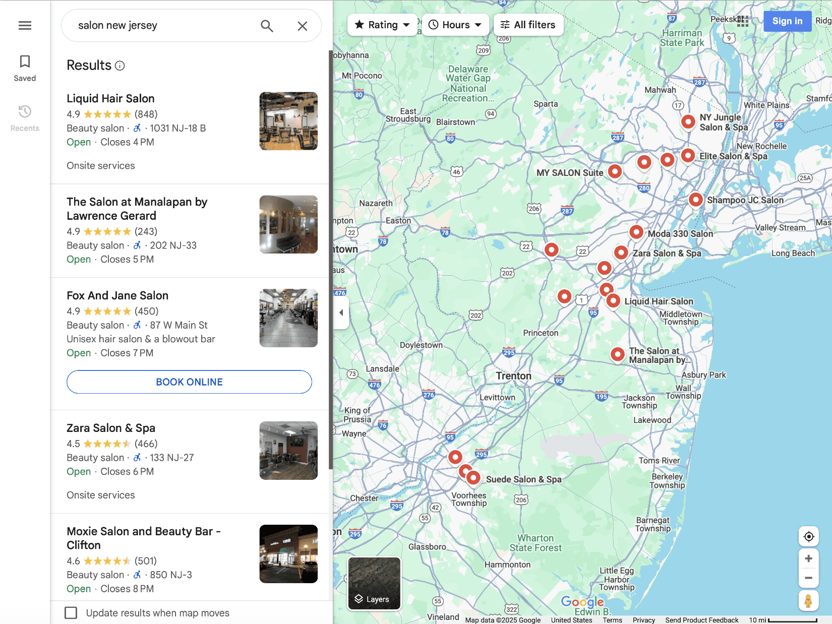 Screenshot of Notion template homepage