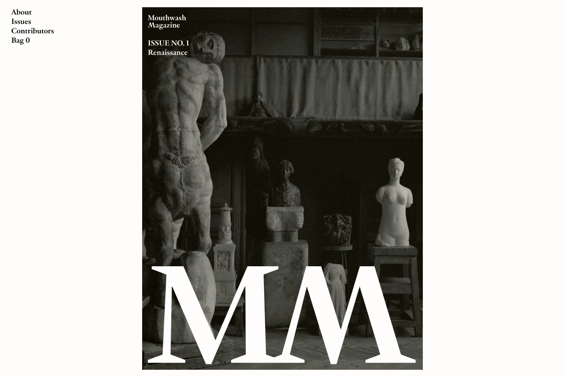 Screenshot of Mouthwash Magazine website
