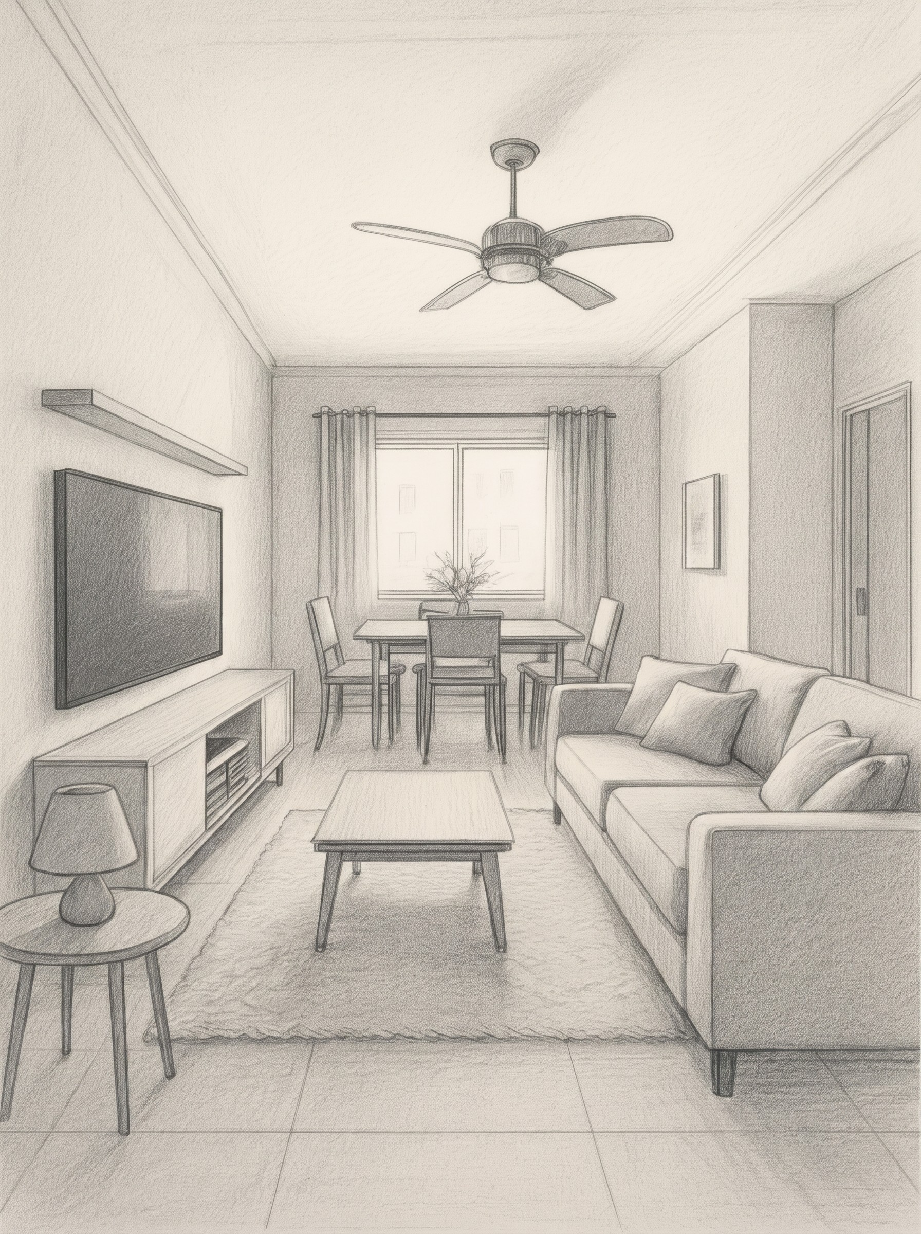 Image of a furnished living room