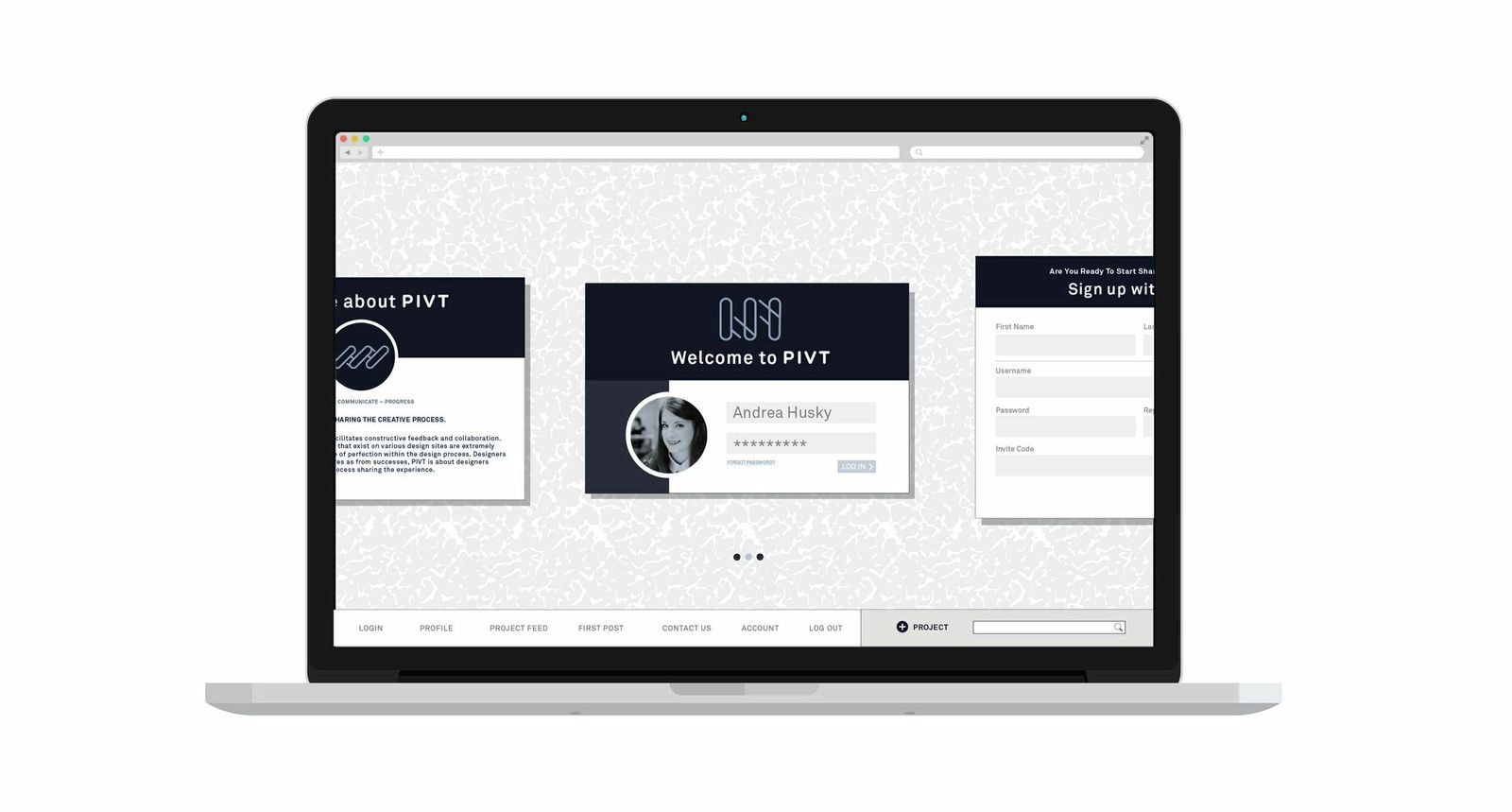 PIVT brand on web