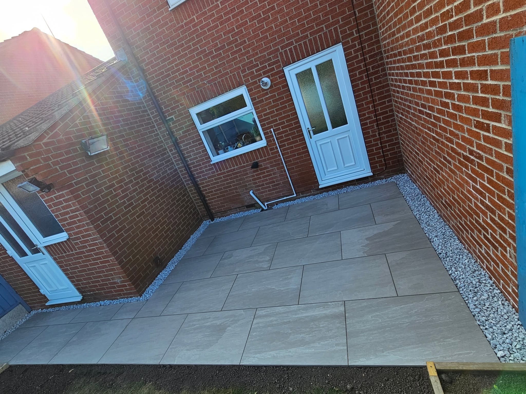 Resin bound driveway installation in Newark by HJS Fencing & Landscaping
