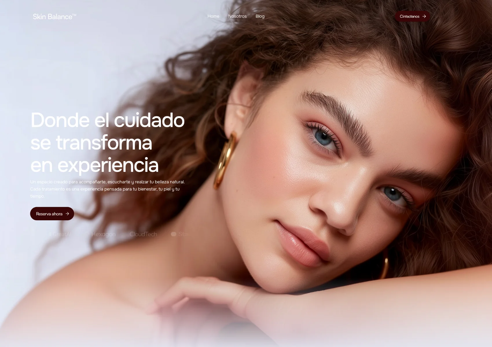 Centro de Estética-Sitio web plantilla