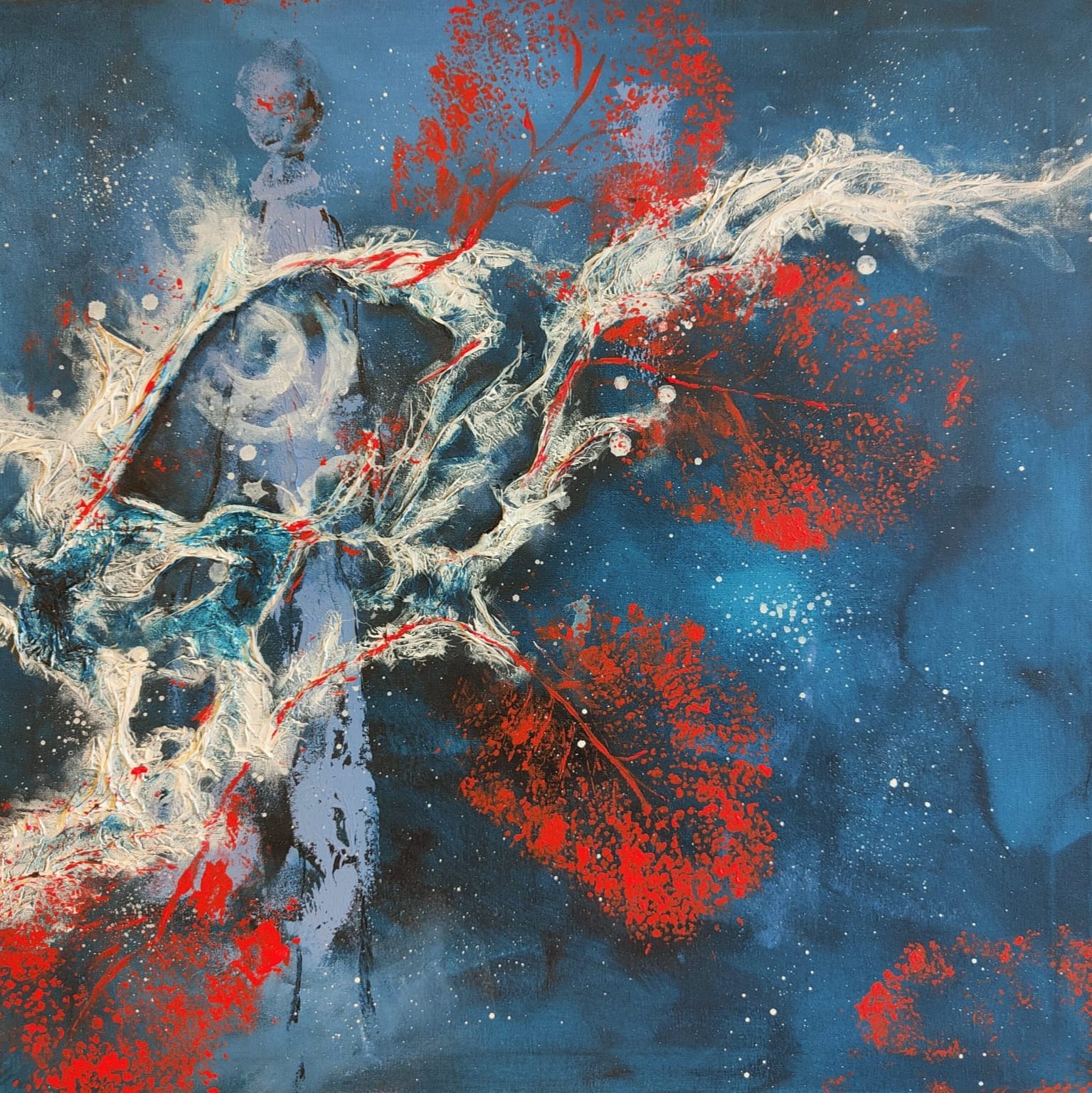 Close-up of white fur with black heart-shaped spots—soft, high-contrast texture for fashion/home décor.