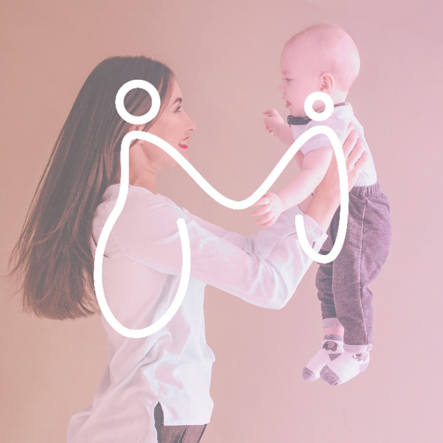 Soft, calming brand palette and logo design for Mother’s Care health initiative