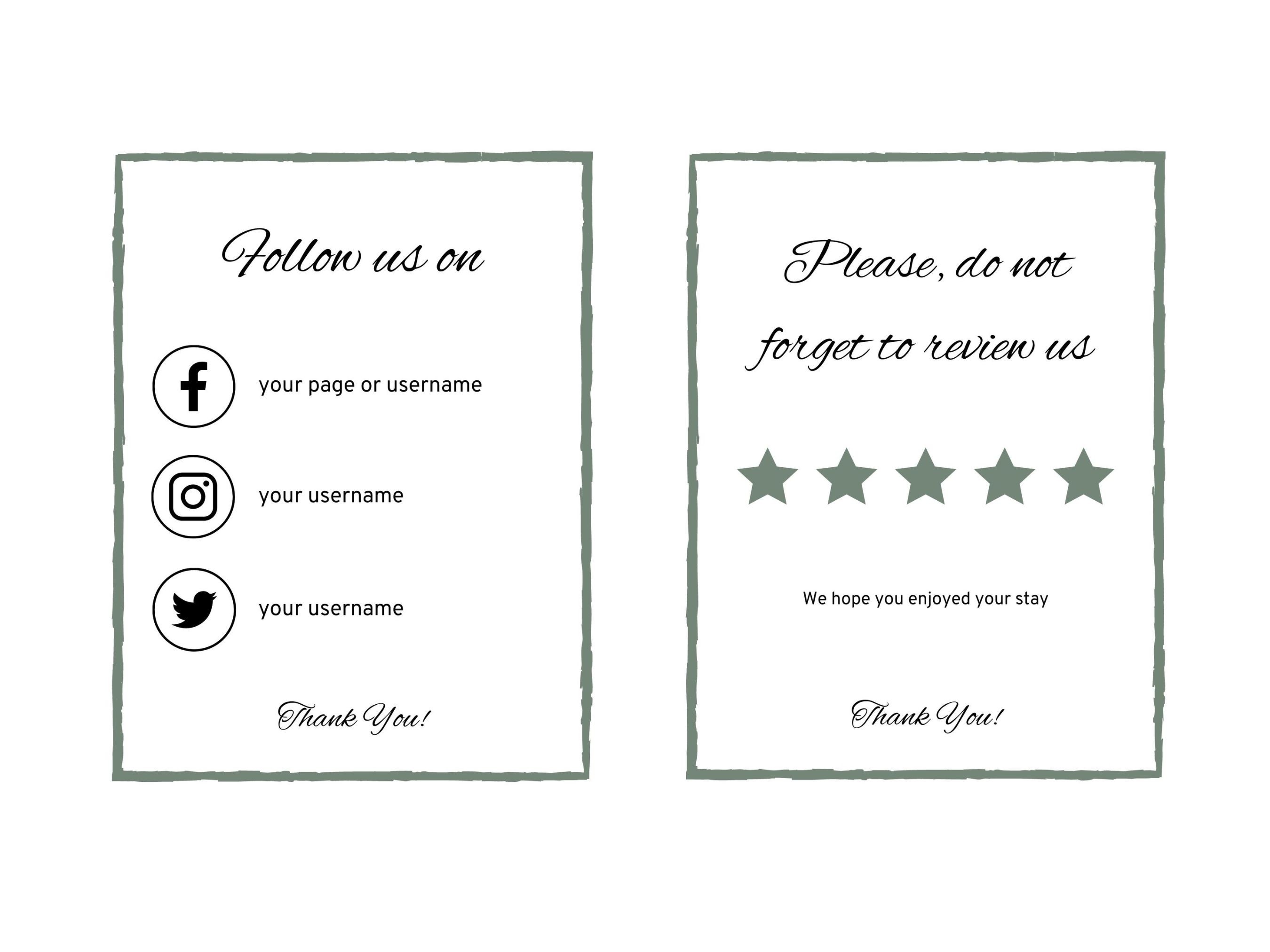 Examples of airbnb signs