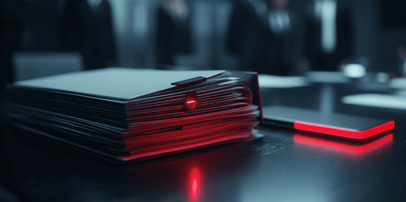 document on a table