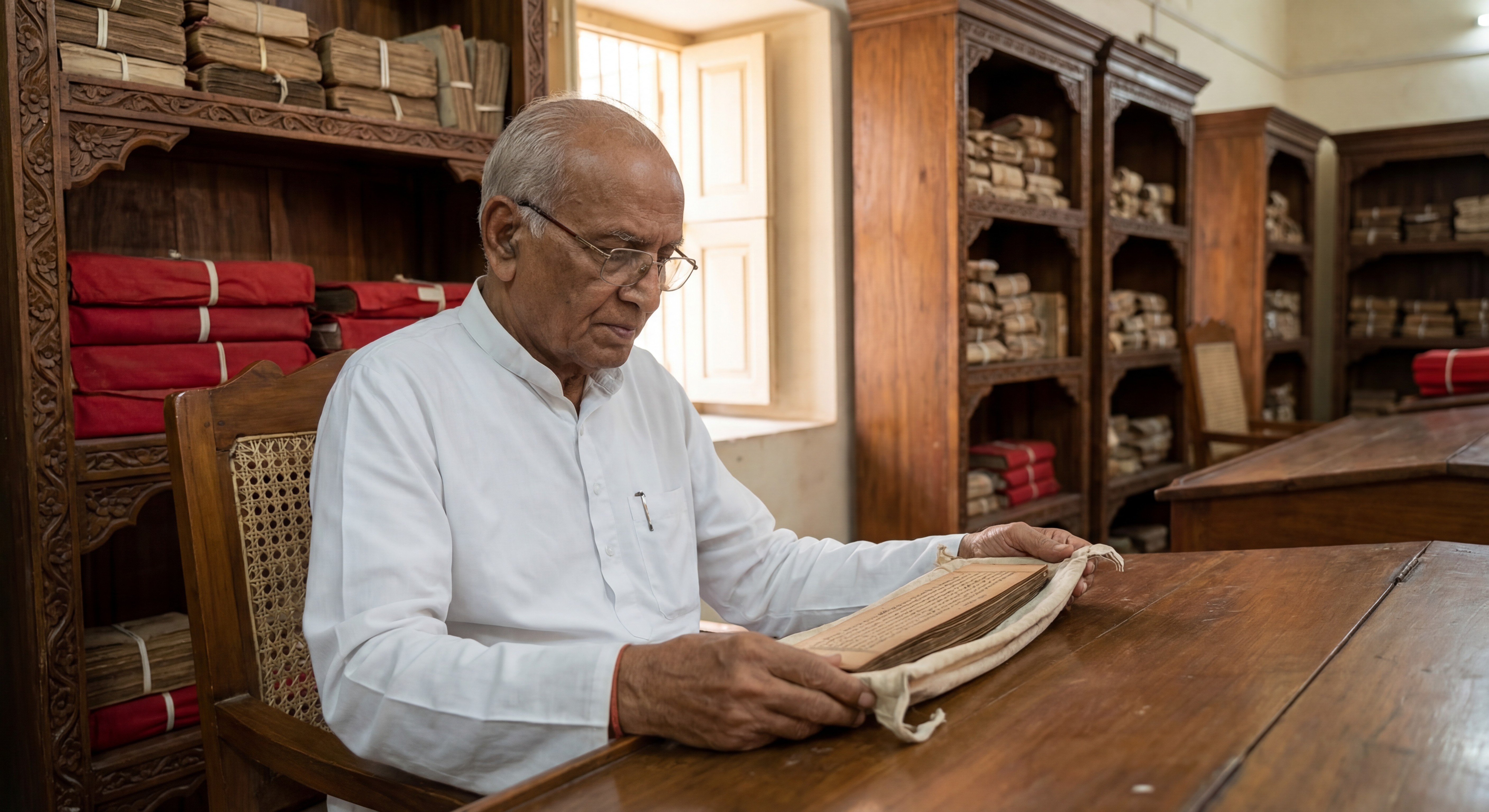 Three children walk along a dirt path.