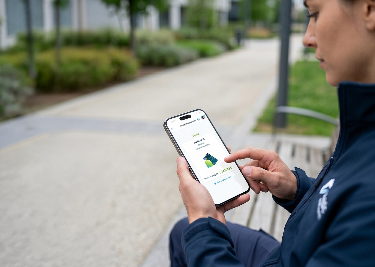 Dipendente visualizza in totale autonomia la propria busta paga digitale e il netto a pagare tramite l'app mobile di Fluida.