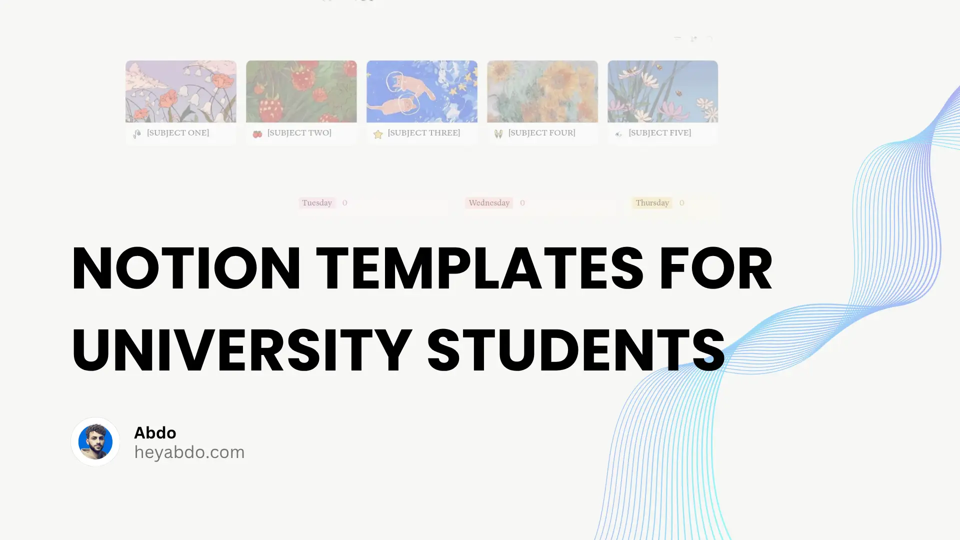 Notion Templates for University Students