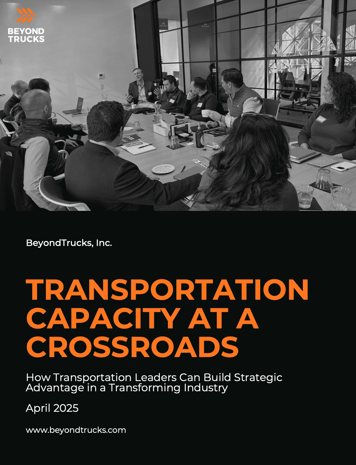 Cover for "Tough Times Ahead For Trucking" White Paper 