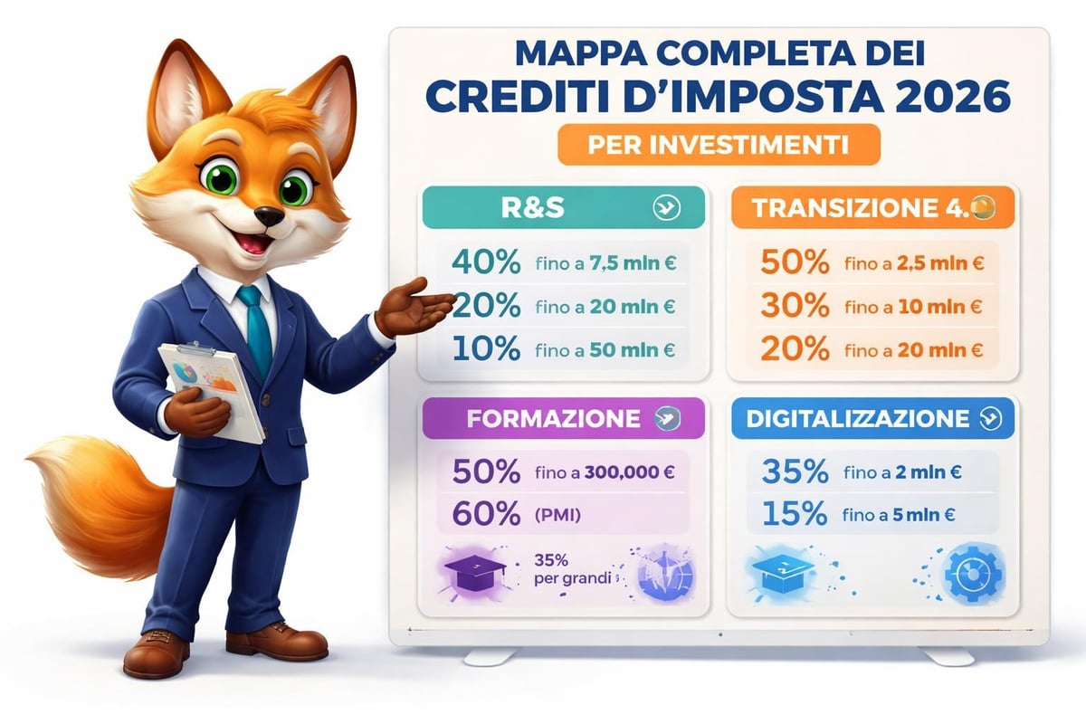 Crediti imposta investimenti 2026
