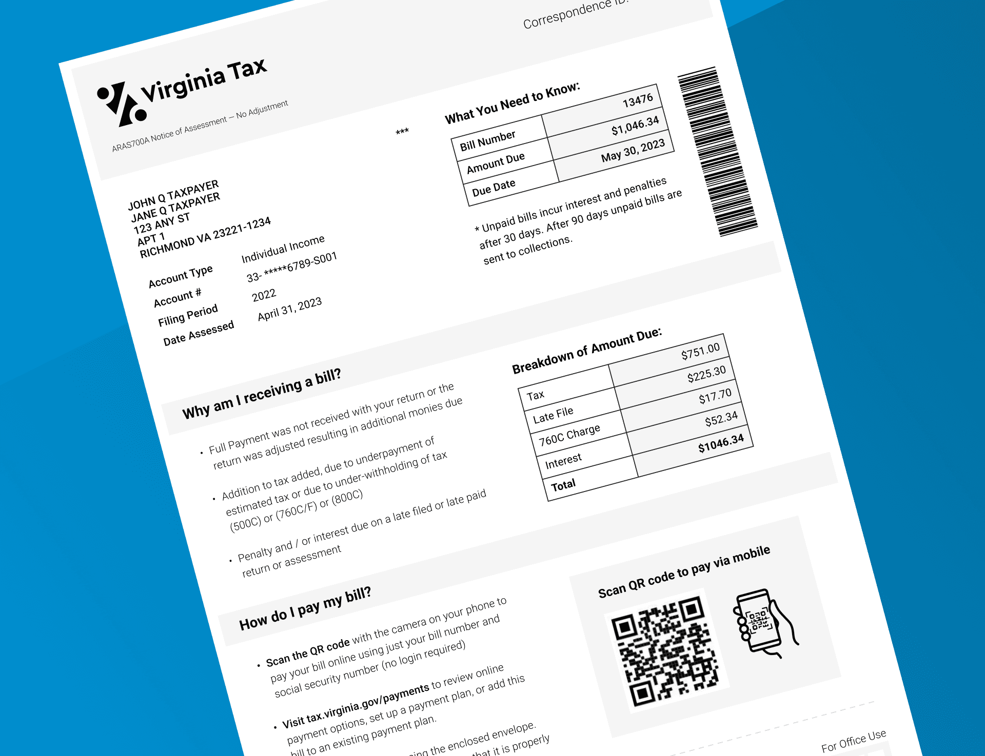 The bill was redesigned as part of a broader service design effort, making key information easier to scan and creating a clearer path into the payment experience.