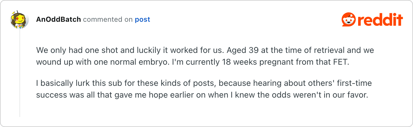 Post on Reddit