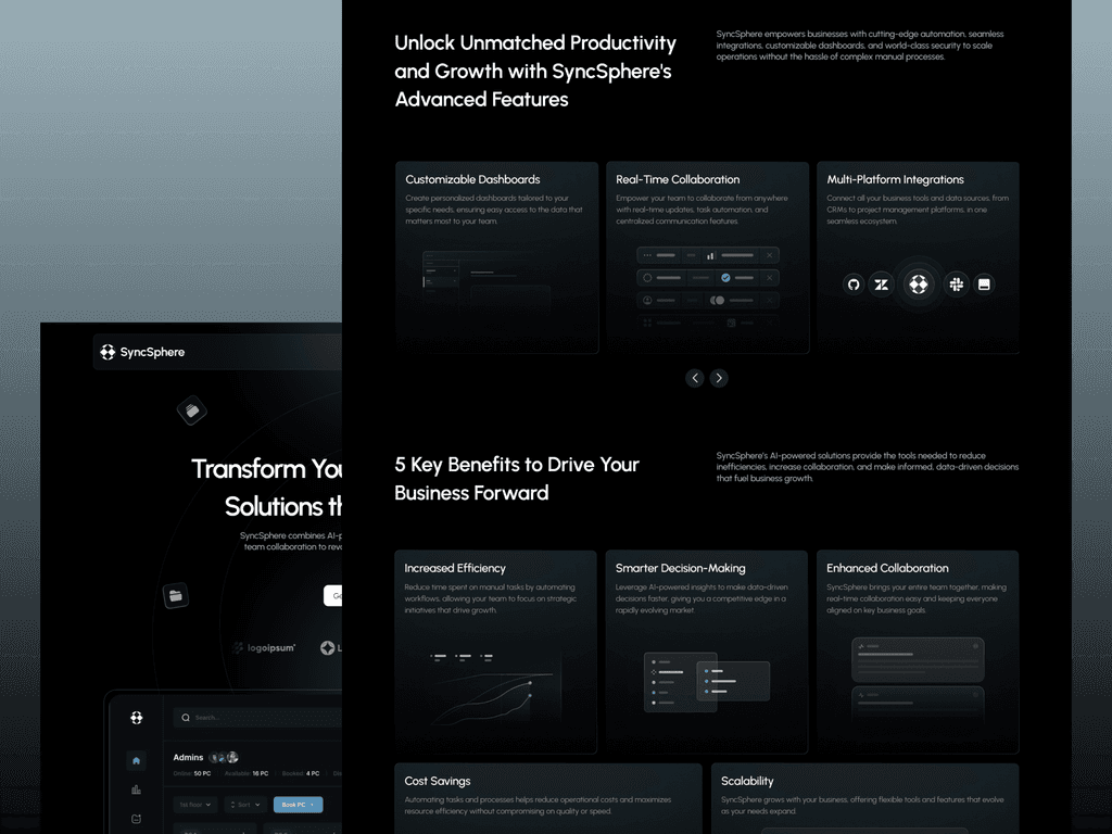 Syncsphere AI framer template