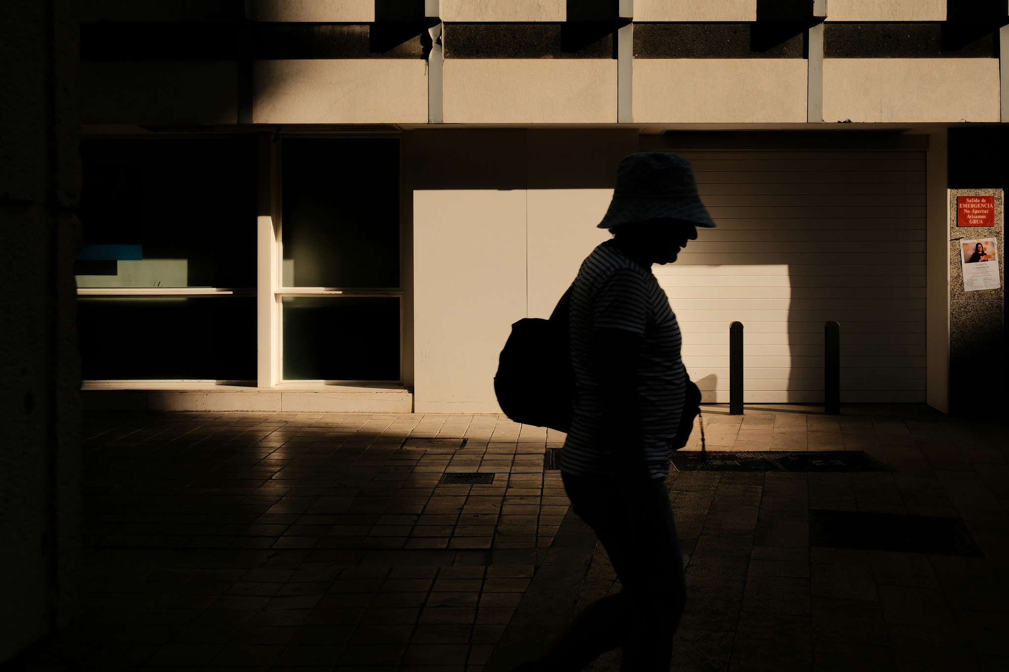 Person walking silhouette