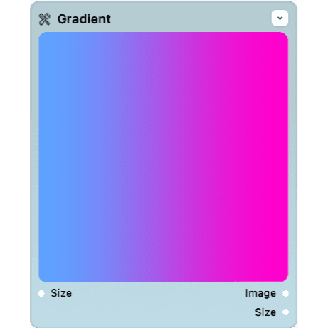 Screenshot of the gradient node