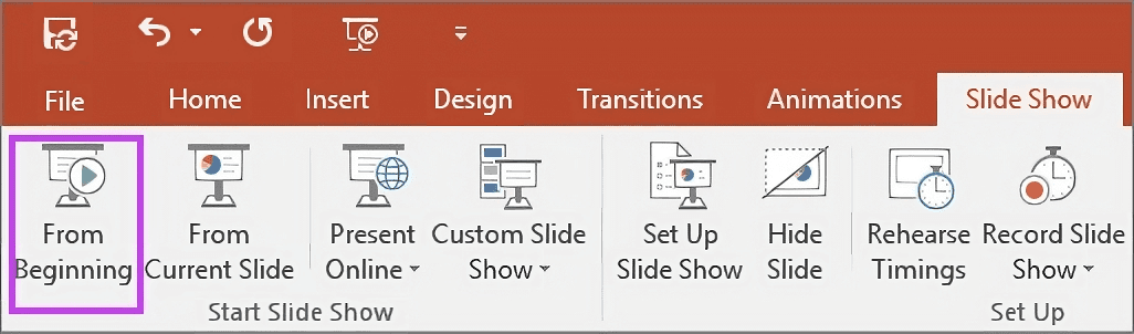 record presentation powerpoint