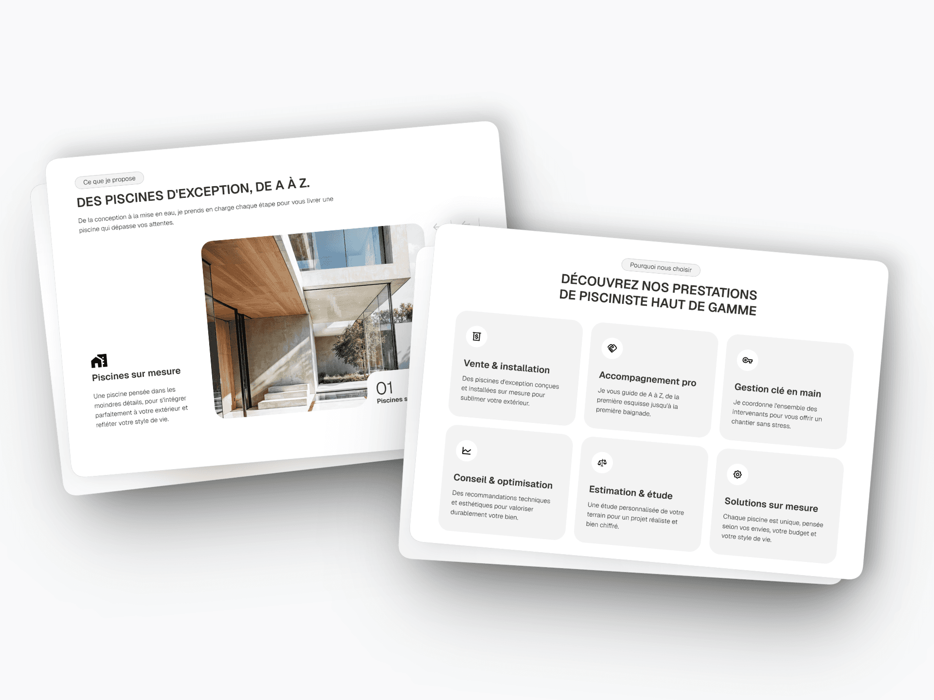 site web entreprise piscine Montpellier