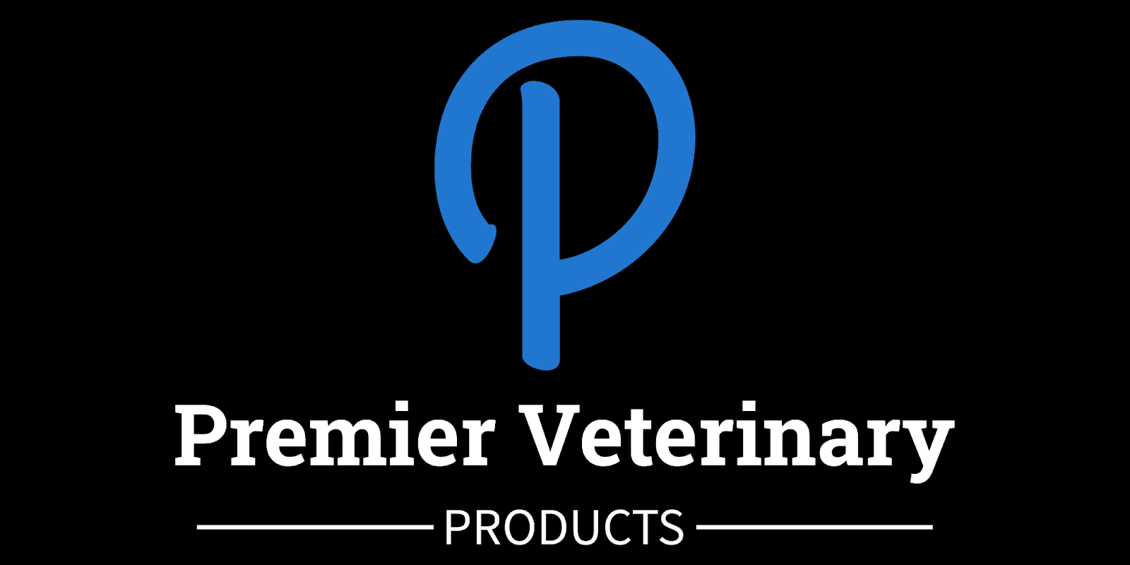 Premier Veterinary Products logo showcasing commitment to service-driven, integrated solutions for veterinary care across diverse animal settings.