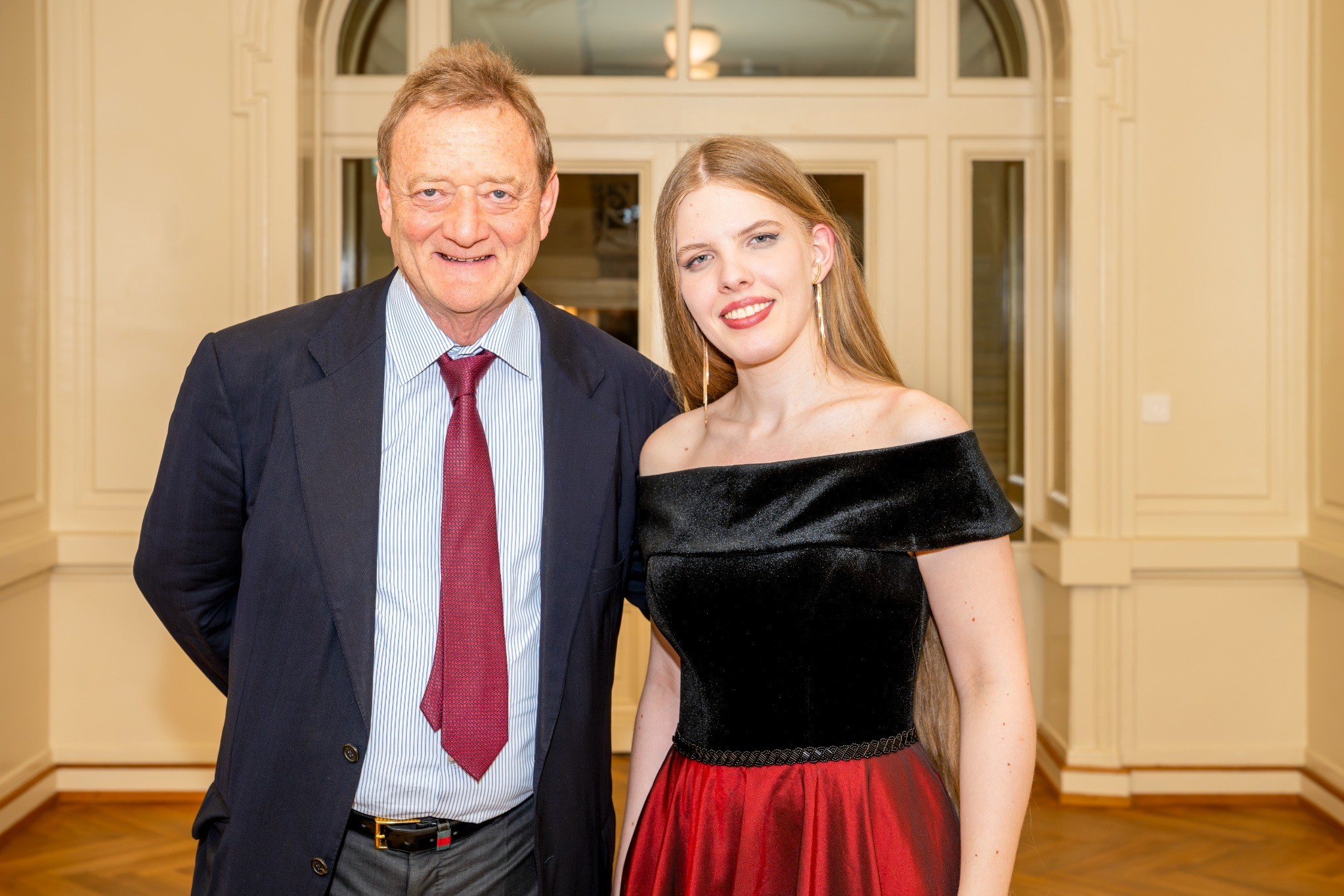 Initiator Adrian Flury mit Pianistin Eva Gevorgyan (c) Thomas Entzeroth
