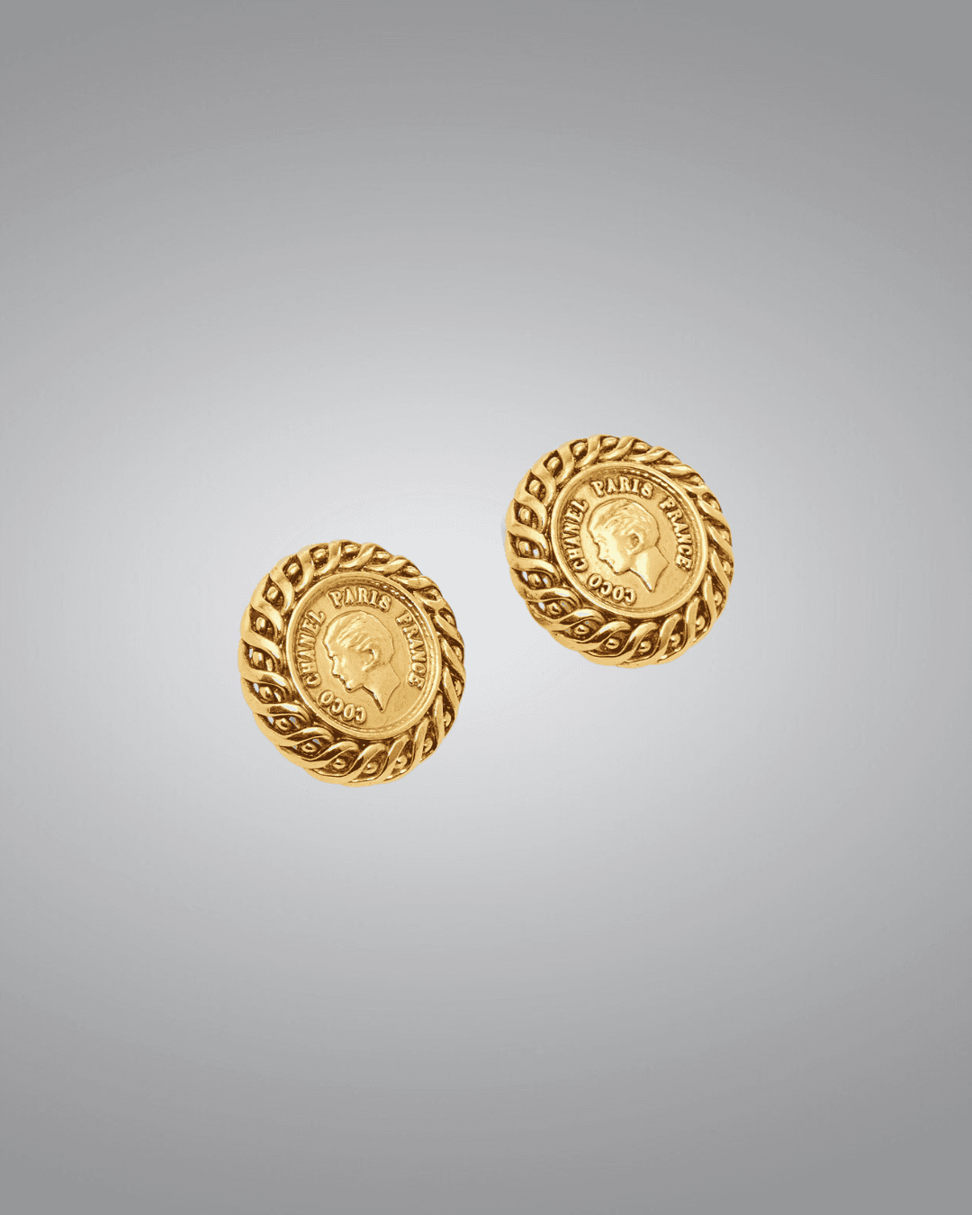 Gold Plated Pre-Loved Clip On Earrings