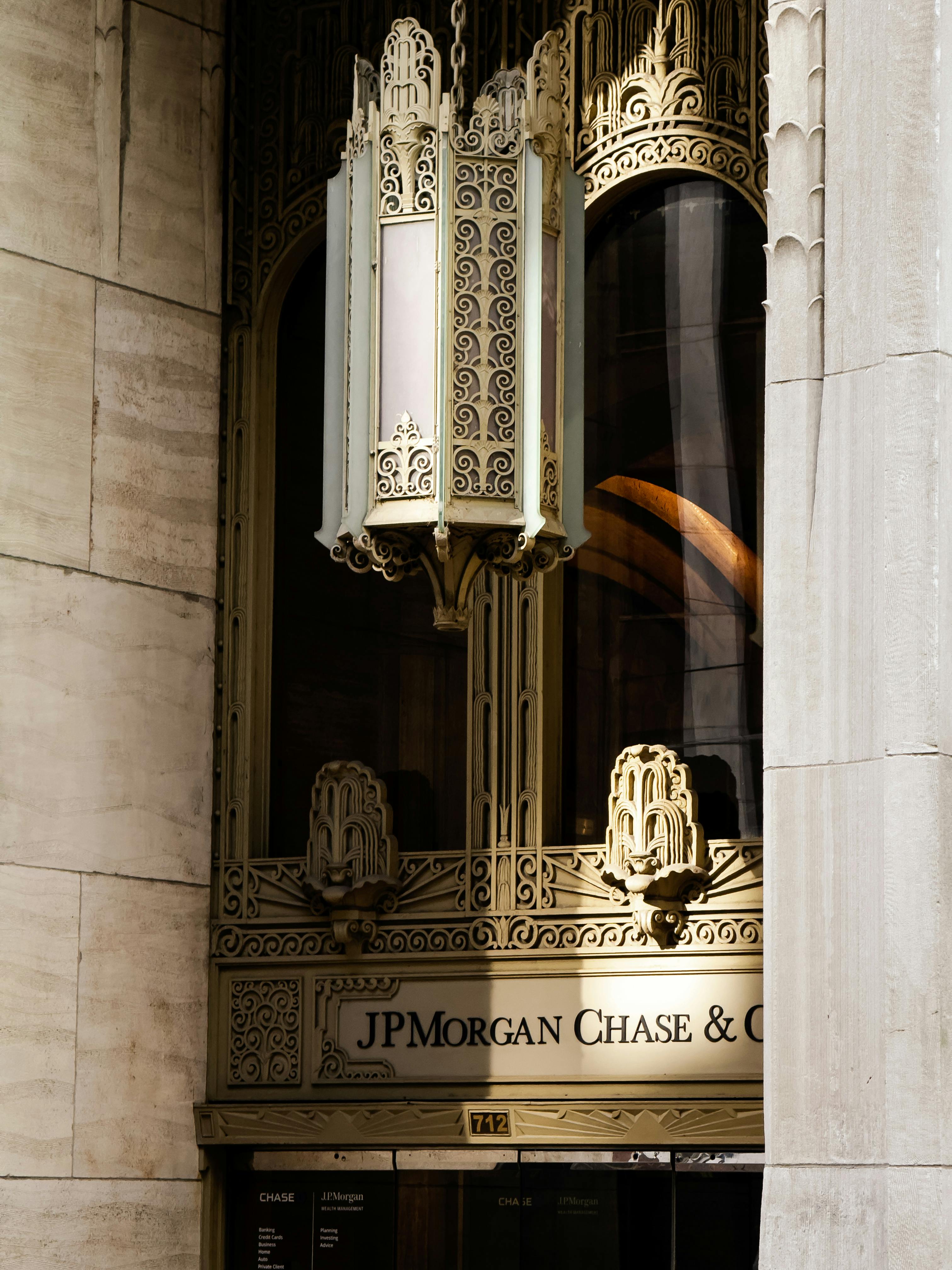 JPMorgan Chase building entrance, one of the major lenders Gurfinkel & Partners works with