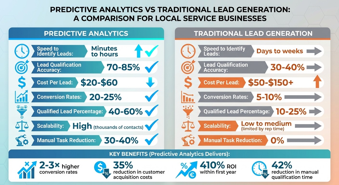 Predictive Analytics vs Traditional Lead Generation: Key Metrics Comparison