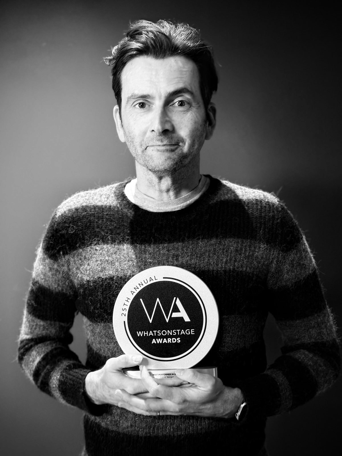 WhatsOnStage Award Winner David Tennant - photo credit WhatsOnStage