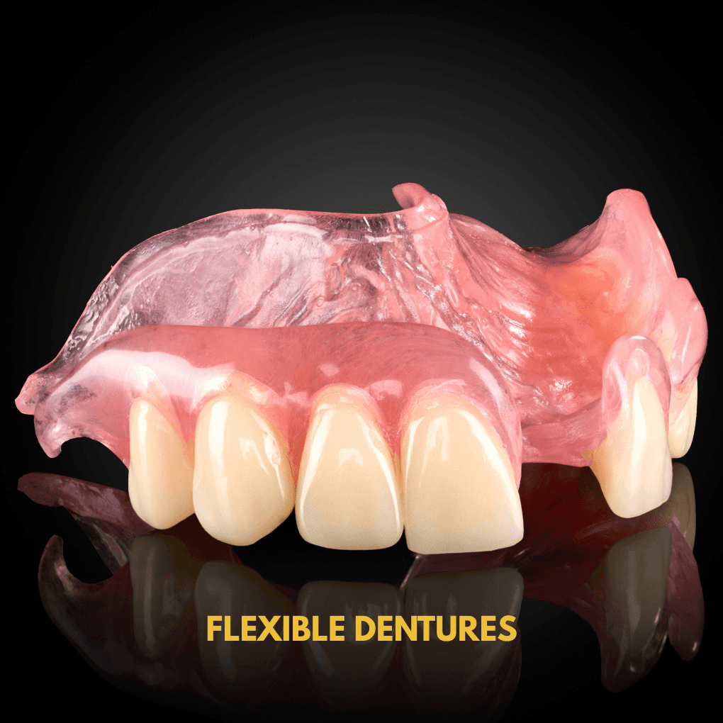dental clinic davao matina crossing doctor showing sample of flexible dentures