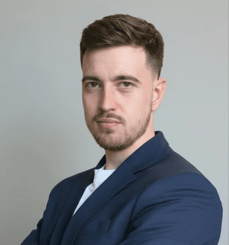 A man with surfboard